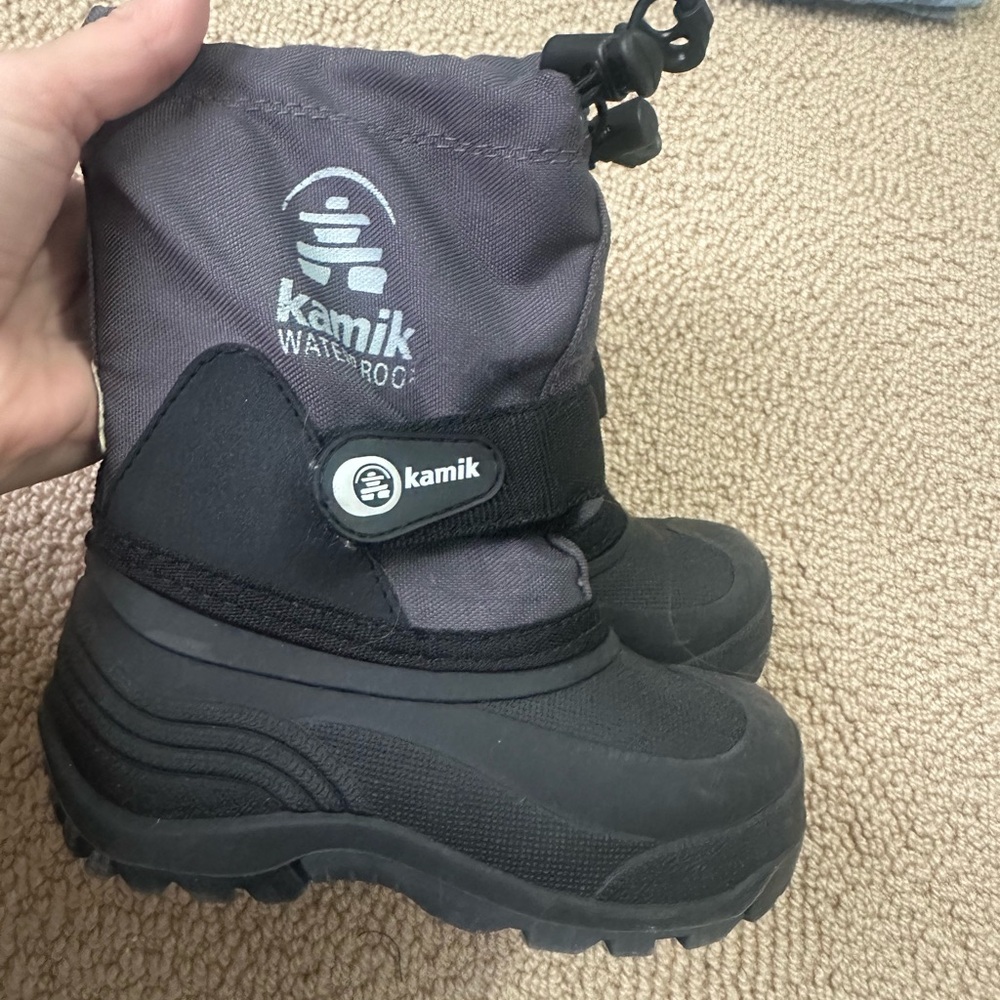 Kamik Kids' Boots - Black and Dark Gray